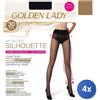 Golden lady 4x Mysecret Silhouette Collant 30 Den 28T Melon Tg.Iv