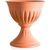 Crazystock selected Vaso Colonna 33 Cm. colore marrone in plastica Art.31902
