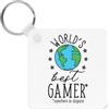 Gift Base World's Best Gamer Portachiavi Divertente Scherzo Favorito Gioco Computer PC