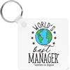 Gift Base Portachiavi Del Miglior Manager Del Mondo - Regalo Divertente