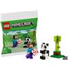 LEGO 30672 MINIFIGURES Minecraft Polybag - Steve e Baby Panda