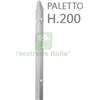 UTENSILERIA 10PZ PALI IN FERRO ZINCATO PER RECINZIONE H 200 CM SEZIONE A T 30X30X3;