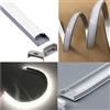 STG-TOP 2 Mt. PROFILO ALLUMINIO FLESSIBILE CURVABILE PER STRISCIA STRIP LED + cover 2M.
