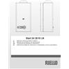 Riello Manuale d'uso utente e istruzioni installazione caldaia Riello Start 24/28 KI LN