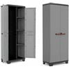 KETER ITALIA spa Mobile Armadio Portascope in Resina Stilo Grigio e Nero 173 x 68 x 39 cm
