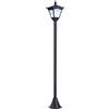 VivaGarden Lampione Da Giardino Led A Pannelli Solari Nero 120 cm VivaGarden