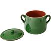 Brandani Pentola Cocotte in Terracotta Manici e Coperchio BRANDANI 21 cm Casseruola Alta