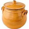 Brandani Legumiera Pentola Cocotte in Terracotta Manici e Coperchio BRANDANI 16 cm Giallo