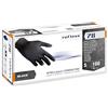 Reflexx R78 Guanti in Nitrile, Senza Polvere, Taglia S, Neri (Confezione da 100 Pezzi)