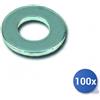 Dadinox 100x Rondella Piana Inox E-100 Mm 16