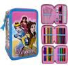 Disney Principesse Astuccio Completo 3 Zip Con Accessori Rosa DISNEY