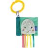 Fehn Mini Libro sonoro calamaro - Mini Libro tattile con Motivi Naturali - 6 Pagine con Materiali e funzioni entusiasmanti da Toccare, afferrare e ammirar - Ottimo per casa e in Viaggio
