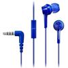Panasonic RP-TCM115E Auricolare Cablato In-ear Musica e Chiamate Blu
