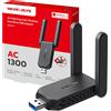 Mercusys TP-Link Mercusys MA32H WiFi USB AC1300Mbps, Chiavetta WiFi per PC Fisso, 2 Anten