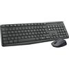 Logitech MK235 Combo Tastiera e Mouse Wireless per Windows, Ricevitore Unifying