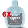 Breeze 6 X Breeze Deodorante Squeeze 100 Ml. Acqua Deodorante Profumato