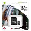 Kingston Scheda MicroSD Kingston 128GB A1 + Adattatore - Video Full HD e Resistenza Pro