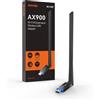 Tenda U11 Pro AX900 Adattatore WiFi 6 USB 2.0, Dual Band Chiavetta WiFi per PC f