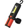 POLY POOL - PP3163 Torcia LED Da Lavoro con Luce Ultra Led COB 3W 220lm + 20lm - Gancio Girevole - Lampada Portatile per Lavoro Officina con Base Magnetica per Fissaggio - Lampada Emergenza a Batteria
