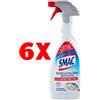 Smac 6 X Smac Anticalcare 650 Ml. Trigger Spray Igienizzante Scioglicalcare Splendore