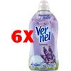 Vernel 6 X Vernel Ammorbidente 1200 Ml. Concentrato 48 Lavaggi Lavanda