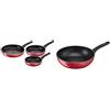 Non applicabile (TG. 21/24/28 cm) Lagostina Cucina Mediterranea Set di Padelle Antiaderenti in A
