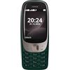 Nokia 6310 2024 Green, Telefono cellulare 2G, Dual Sim, Design Iconico, Display