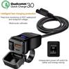 Presa Caricabatteria Telefono Per Moto Scooter Usb C Impermeabile con voltmetro