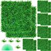 VEVOR Artificiale Pannello Siepe di Bosso UV 12 Pezzi 50,8x50,8 cm Edera Finta