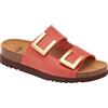 Scholl Ciabatte Donna MONTEREY 2 STRAPS Vintage leather bis Brick