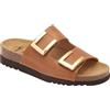 Scholl Ciabatte Donna MONTEREY 2 STRAPS Vintage leather bis Cognac