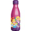 Tataway Disney Borraccia rosa per bambine in plastica Principesse Cenerentola Jasmine Biancaneve Belle Ariel 560 ml con tappo a vite