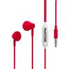 Pantone In-Ear Auricolare Filo 120cm Microfono Controllo Volume Rosso Smartphone