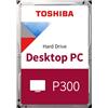 Toshiba P300 4TB Hard Disk Interno 3.5" HDD PC 5400 RPM SATA 128 MB HDWD240UZSVA