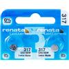 Renata 2 x Renata 317 Pile Batterie Blister Mercury Free Silver Oxide SR516W 1.55V