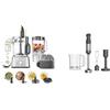 Kenwood Robot da Cucina MultiPro Express FDP65.590SI con Ampia Gamma di Accessori & Triblade XL HBM60.007GY Frullatore ad Immersione, Mixer, Asta in Acciaio Removibile