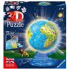 Ravensburger - 3D Puzzle Globo Night Edition con Luce, Impara la (j0J)
