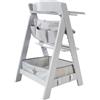 roba Set Organizzatore per Seggioloni con Motivo a Stelle - Adatto a tutti i Seggioloni Sit Up & Born Up - Scatola e Borsa da Appendere - Fissaggio con Velcro - Grigio