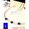 Swarovski Bracciale Tennis Donna SWAROVSKI ORIGINALI Argento Cristalli Gioielli sposa Blu