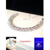Swarovski Elements Bracciale Donna Tennis SWAROVSKI ORIGINALI Rodiato Argento 925 Cristalli oro new