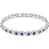 Swarovski Bracciale Swarovski Tennis Una Angelic Blu 5733401 Bracelet Donna Cristalli New