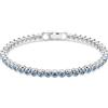 Swarovski Bracciale Swarovski Tennis Imber Emily Blu 5734239 Bracelet Donna Nuovo