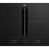 Beko Piano Cottura 4 Fuochi Induzione con Cappa Filtrante 60 cm Nero HIXI64700UF