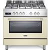 DE LONGHI PRO96MCED CUCINA 90X60 5 FUOCHI A GAS FORNO ELETTRICO 87LT BEIGE