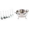 Barazzoni 8010049006 Set 6 Mestoli, Acciaio Inox 18/10 & Chef Line Colapasta, Ac