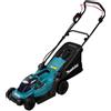 Makita DLM330Z tagliaerba Tagliaerba a spinta Batteria Nero, Turchese