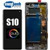 Samsung S10 SM-G973F Display SOFT OLED LCD Touch Schermo Frame BIANCO