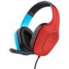Trust Cuffie gaming 25423 GXT Zirox Blue e Red