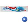 Aquafresh 12x Bundle Aquafresh Dentifricio Ml 75 Tripla Protezione Menta Fresca