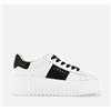 HOGAN DONNA SNEAKER H-STRIPES BIANCA BANDA NERA -30%